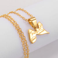 Anniyo Guadeloupe Map Pendant Necklaces for Women Girls Gold Color Jewelry France Guadeloupe Maps #200910