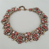 2025 New Fashion Crystal Rhinestones Large Collar Choker Necklace Earrings Women Jewelry Sets Indian Statement Wedding Necklace
