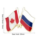 Flag Laple Pin Badge Brooch Canada friendship Ethiopia Ireland Brazil Pakistan Belgium Poland Germany Russia Philippines Finland