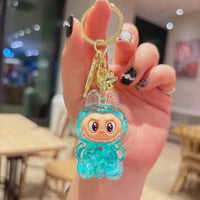 Acrylic Keychain with Flowing Sand Toy Figure Bag Accessory Cute Blind Box Decoration Gift Key Chain from Mainland China