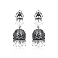 Gypsy Jewelry Retro Ethnic Indian Jhumka Crystal Small Bells Beads Drop Tassel Earrings Women Bohemian Statement Jhumki Tribal
