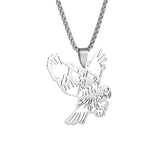 Fashionable Flying Eagle Animal Pendant Necklace Men's Personalized Motorcycle Rock Cycling Hip-Hop Trendy Jewelry