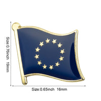 European Union flag Flag Badge Flag Laple Pin Badges Flag Brooch