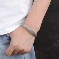 Personalized dragon scale pattern bracelet men's trendy and retro Chinese style reverse scale bracelet factory wholesale