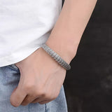 Personalized dragon scale pattern bracelet men's trendy and retro Chinese style reverse scale bracelet factory wholesale