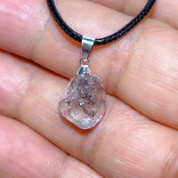 Natural Crystal Herkimer Diamond Pendant Hang Stone Gemstones Mineral Energy Reiki Home Decorations Gift Ore Crystals