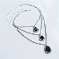 New Fashion Rhinestone Collar Necklace Jewelry Women's Luxury Shiny Evening Party Crystal Necklace Jewelry Wearing Accessories