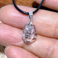 Natural Crystal Herkimer Diamond Pendant Hang Stone Gemstones Mineral Energy Reiki Home Decorations Gift Ore Crystals