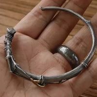 Handmade Bamboo Node Open Bracelet Vintage Worn Handmade Jewelry Bracelets Bold Ethnic Style Bracelet New Hot Sale Of The Season