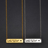 Anniyo Maldives Map Pendant Necklaces for Women Girls Maldivian Stainless Steel Jewelry #319901