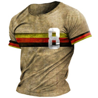 Germany Men's T-Shirt Flag Print O-Neck Short Sleeve Loose Tee Shirts Streetwear Summer Men's Handsome Clothing 5xl