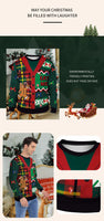 Clothing Wholesale Unisex Men Women 2026 Ugly Christmas Sweater Santa Elf Christmas Funny Fake Hair Sweater Autumn Winter Tops