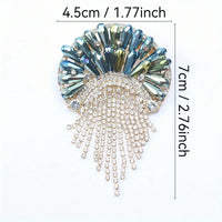 Women Shining Jellyfish Pins Rhinestone Beautiful Sea Animal Party Brooch