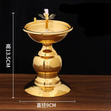 Buddha Hall Oil Lamp for Buddha Ornaments Household Butter Lamp Holder Sesame Oil Edible Oil Long Bright Lamps Buddhist Supplies