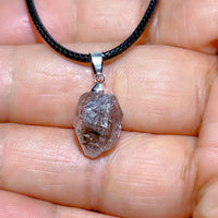 Natural Crystal Herkimer Diamond Pendant Hang Stone Gemstones Mineral Energy Reiki Home Decorations Gift Ore Crystals