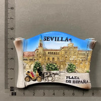 Spain Tourist Souvenirs Fridge Stickers Bilbao Cordoba Sevilla Ibiza Valencia Lanzarote San Sebastian Fridge Magnets Gifts
