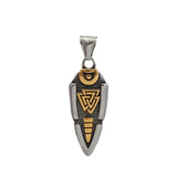 New Men's Stainless Steel Viking Spear Necklaces Vintage Rune Nordic Celtic Knot Pendants Fashion Jewelry Accessories Wholesale