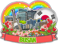 Decorative Magnets for Suwon  Incheon Busan Jeju Seoul South Korea City Landmark Souvenirs 3D Wooden Fridge Stickers