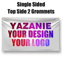 Single Double Sided Polyester Custom Flag 3x5/4x6/5x8FT with Brass Grommet Small Big Personalized Your Own Design Logo Text Flag