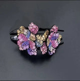 Fashion Acrylic Zircon Flower Hairpin Hair Accessories For Women Retro Elegant Duck Mouth Clip Headwear Ethnic Girl Jewelry Gift