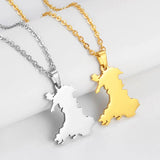 Anniyo United Kingdom Wales Pendant Necklaces Cymru Jewelry Bhreatain Bheag #323401