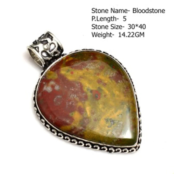 Genuine Labradorite Jasper Agate Turquoise  Pendant