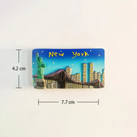 North America USA New York San Francisco Puerto Rico Fridge Magnets Tourism Souvenir Refrigerator Magnetic Collection Gift