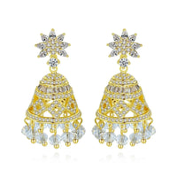 Gypsy Jewelry Retro Ethnic Indian Jhumka Crystal Small Bells Beads Drop Tassel Earrings Women Bohemian Statement Jhumki Tribal
