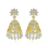 Gypsy Jewelry Retro Ethnic Indian Jhumka Crystal Small Bells Beads Drop Tassel Earrings Women Bohemian Statement Jhumki Tribal