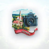 German Neuschwanstein Castle Fridge Magnet 3D Bavaria Travel Souvenir Fairytale Home Decor Unique Europe Gift with Strong Magnet