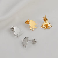 Venezuela,Afghanistan,Lebanon Cedar,Madagascar,India Punjab,Trinidad and Tobago Stud Earrings Stainless Steel Jewelry #505621