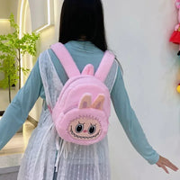 Cute Girl Student Plush Toy Bag Cartoon Grabbing Machine Double Shoulder Bag Bubbles And Toys Cross-Border Backpack for Teens
