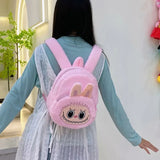 Cute Girl Student Plush Toy Bag Cartoon Grabbing Machine Double Shoulder Bag Bubbles And Toys Cross-Border Backpack for Teens