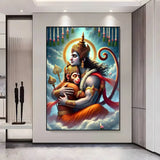 Indian Hindu Goddess Lord Hanuman Poster HD posters Self adhesive waterproof ideal for living room bedroom bar decoration