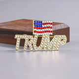 hot selling campaign creative trump america flag brooch high qualtiy patriotic badges pin