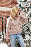 ZEKYE Christmas Sweater Woman Women's Clothing Winter Women's Sweater Women's Dress Long Sleeve Red Sweater Pull Y2k Pullover