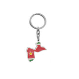 Anniyo France Map Martinique Guadeloupe French Guiana Reunion Island Key-Chain Jewelry Keyring For Women Men #K16A55