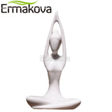 ERMAKOVA 12 Styles Abstract Art Ceramic Yoga Poses Figurine Porcelain Lady Figure Statue Home Yoga Studio Decor Ornament