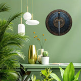 1 Piece 2D Sword Pattern Wooden Disc Sign Design 8 inch Suitable for Home Cafe Bar Garden Decoration Wall Plaque Indoor
