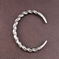 Stainless Steel Fashion Simple Adjustable Bracelet Men's Classic Design Twist Bracelet Unique Open Bangle Jewelry Gift Wholesale