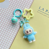 Kawaii Keychain With Bow Car Hanging Pendant Decor Cartoon Backpack Hanging Keychain Charms Keyrings Party Gift For Kid брелок