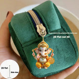 Cute Garnesh Pendant Keychain Retro Ganish 2D Flat Acrylic Ornament Charm Hanging Decoration for Car Bag Festive Home Party Gift