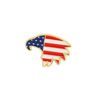 USA Flag Lapel Pin Cute Coat of Arms of United States American Map Flag National Emblem Brooch Button Badges Lapel Pins