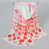 Indian Style New Chiffon Scarves Women Breathable Thin Simulation Silk Scarf Ladies Shawl And Wraps Women Printing Hijab Stole