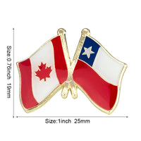 Flag Laple Pin Badge Brooch Canada friendship Ethiopia Ireland Brazil Pakistan Belgium Poland Germany Russia Philippines Finland