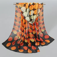 Indian Style New Chiffon Scarves Women Breathable Thin Simulation Silk Scarf Ladies Shawl And Wraps Women Printing Hijab Stole