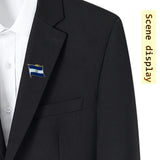 Salvador National Flag Lapel Pins Crystal Epoxy Metal Enamel Badge Paint Brooch Souvenir Suit  Personality  Commemorative Gifts