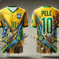 King Bailey 10 Maillot De Football Brésilien Street Graffiti GPT Chat Intelligent Design Kit Spécial Adulte / Enfant