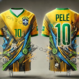 King Bailey 10 Maillot De Football Brésilien Street Graffiti GPT Chat Intelligent Design Kit Spécial Adulte / Enfant