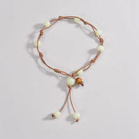 Glow In The Dark Acrylic Anklet Bracelet Boho Beach Adjustable Foot Jewelry Women And Men Weave Stackable Summer Accessories